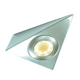 Stella Triangle LED Light, Natural - Warm White, Brushed Nickel, Under Cabinet Light