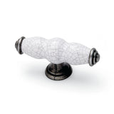 Winchester T Bar, Knob Handle, Antique-Cream-White-Pewter, Centre Fixing