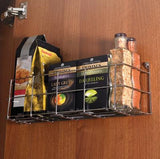 Spice Rack, Single Tier, Polished Chrome, 394mm Wide, Deep Rack