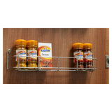 Spice Rack, Single Tier, Polished Chrome, 200-400mm Wide