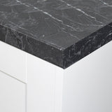 Nero Portoro 20mm, Duropal Xtreme Matt Laminate Square Edge Worktops, Breakfast Bars, Splashbacks & Upstands