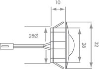 Sirius Eyelid, LED Plinth Lights, 4x Light Kit, Stainless Steel