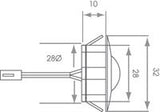 Sirius Eyelid, LED Plinth Lights, 4x Light Kit, Stainless Steel