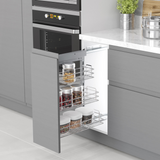 3 Tiered Basket Pull-Out, 255-205-155mm, Soft Close, To Suit 300mm Cabinet, 2 Colour Options