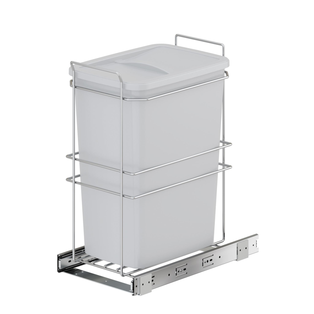 Independent Individual Waste Bin, Base Mounted, Soft Close, 35 Litre Capacity, 2 Colour Options