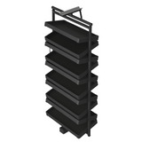 Rotating Multi-Level Shoe Rack with Telescopic Rail, Soft Close,  1630-1830mm, Anthracite