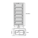 Rotating Multi-Level Shoe Rack with Telescopic Rail, Soft Close,  1630-1830mm, Anthracite