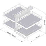 Blind Corner Optimiser Plus, To Suit 800-1000mm Wide Blind Corner Base Unit, 400-500mm Door Opening