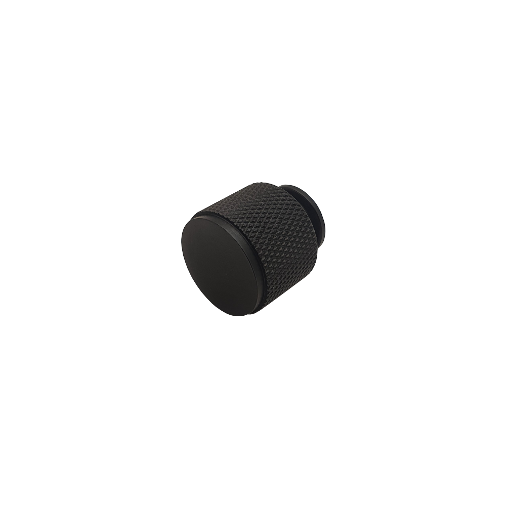 Mugello, Knob & Bar Handles, Knurled Black, Multiple Sizes