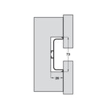 Gola C Profile Horizontal, Kitchen Drawer Profile, 4.1 Metre Length