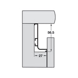 Gola J Profile Horizontal, Kitchen Top Profile, 4.1 Metre Length