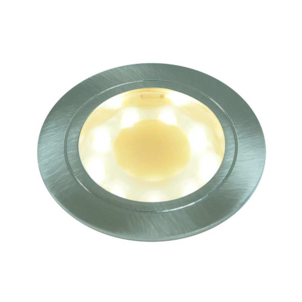 Stella Recessed LED Light, Natural - Warm White, Chrome - Brushed Surround, Under Cabinet